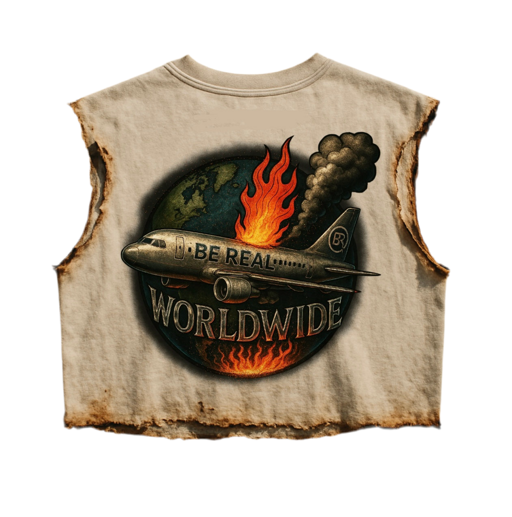“BURNT TEE” 🔥🛩️🌎