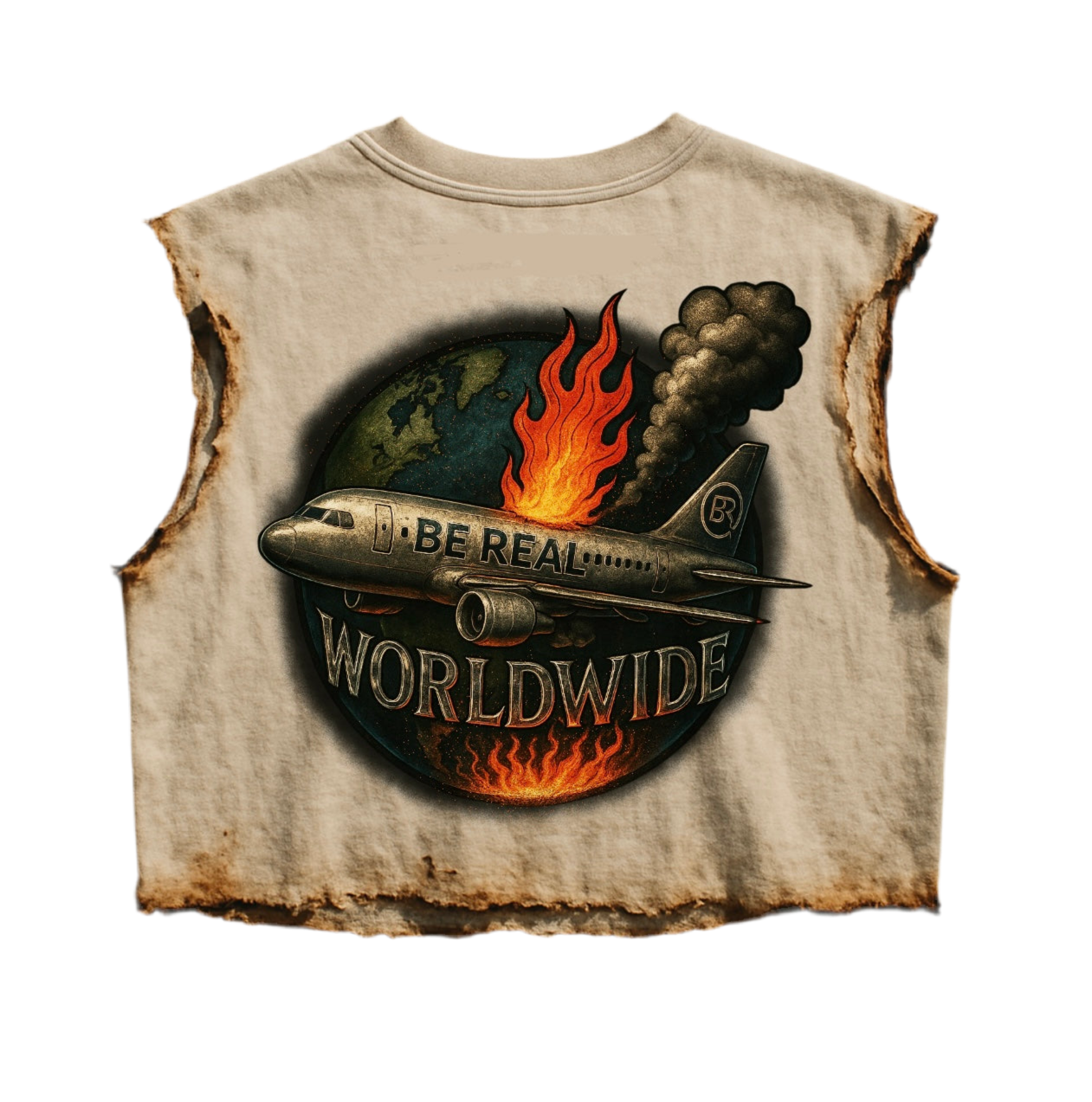 “BURNT TEE” 🔥🛩️🌎